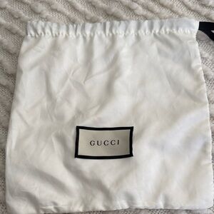 Gucci White Satin Dust Bag